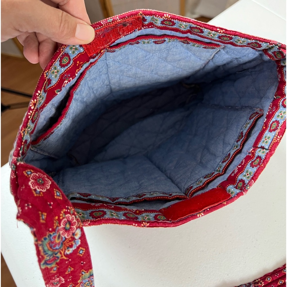 Red Quilted Tote - Picture 2 of 8